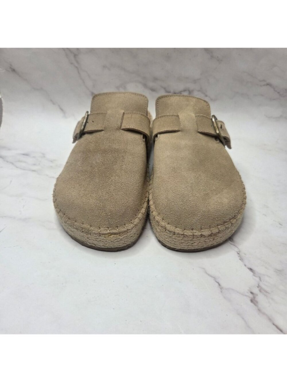 Haute Hippie Style Aria Suede Slip-On Clogs Espadrilles Flats Women's 10 - Picture 2 of 7